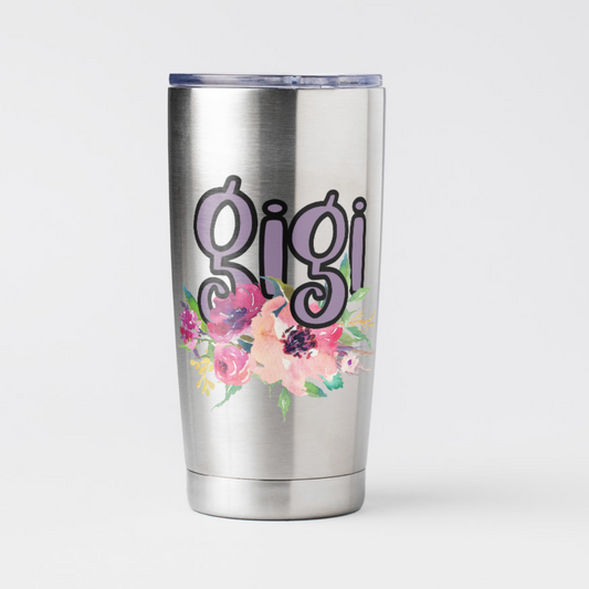 Grandma Floral Names Decal