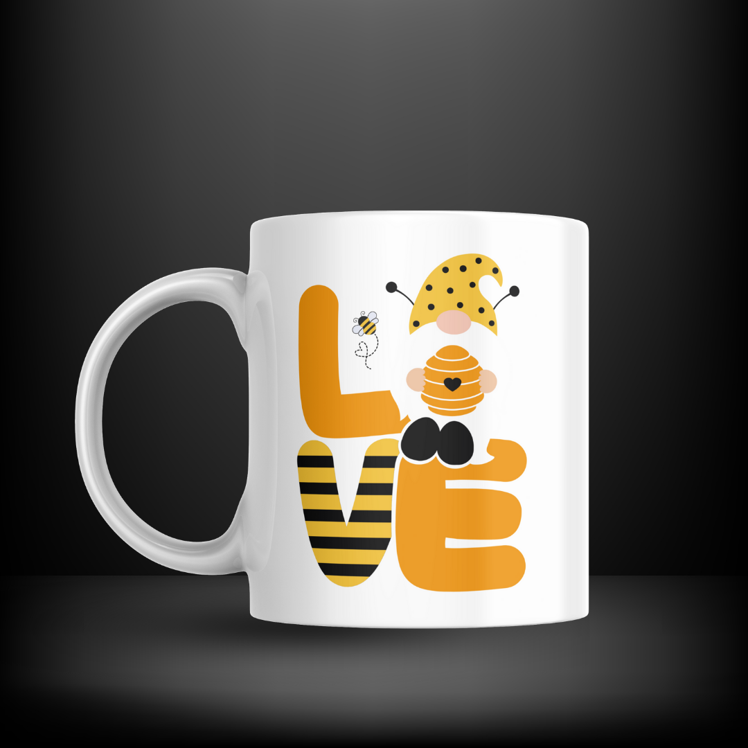 Bee Gnome Love Decal