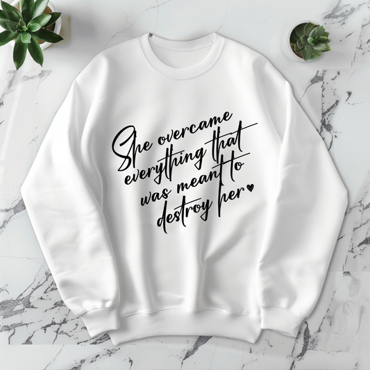 She Overcame - DTF Transfer Print