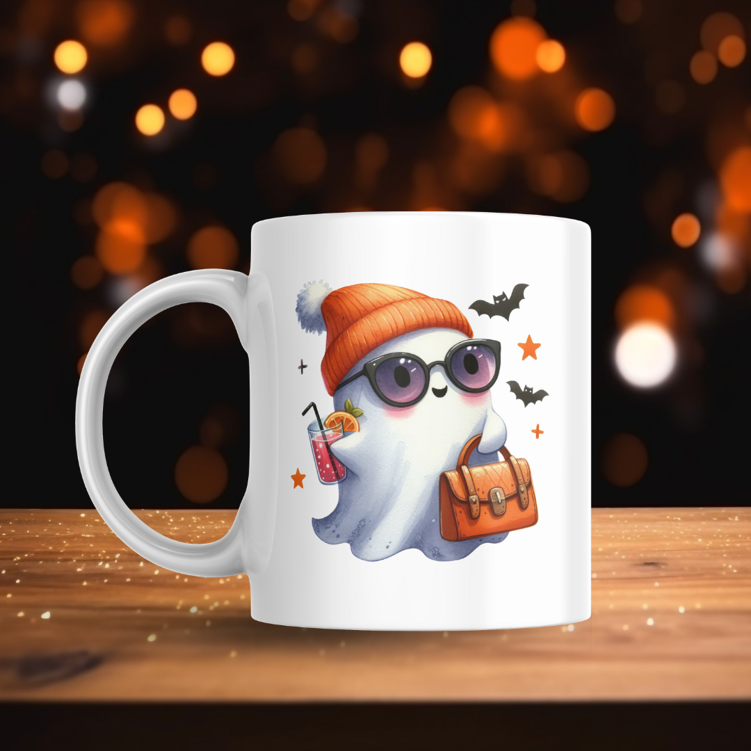 Orange Beanie Ghosts Decal