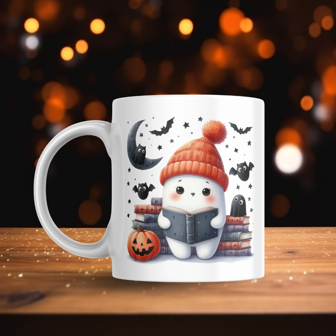 Orange Beanie Ghosts Decal