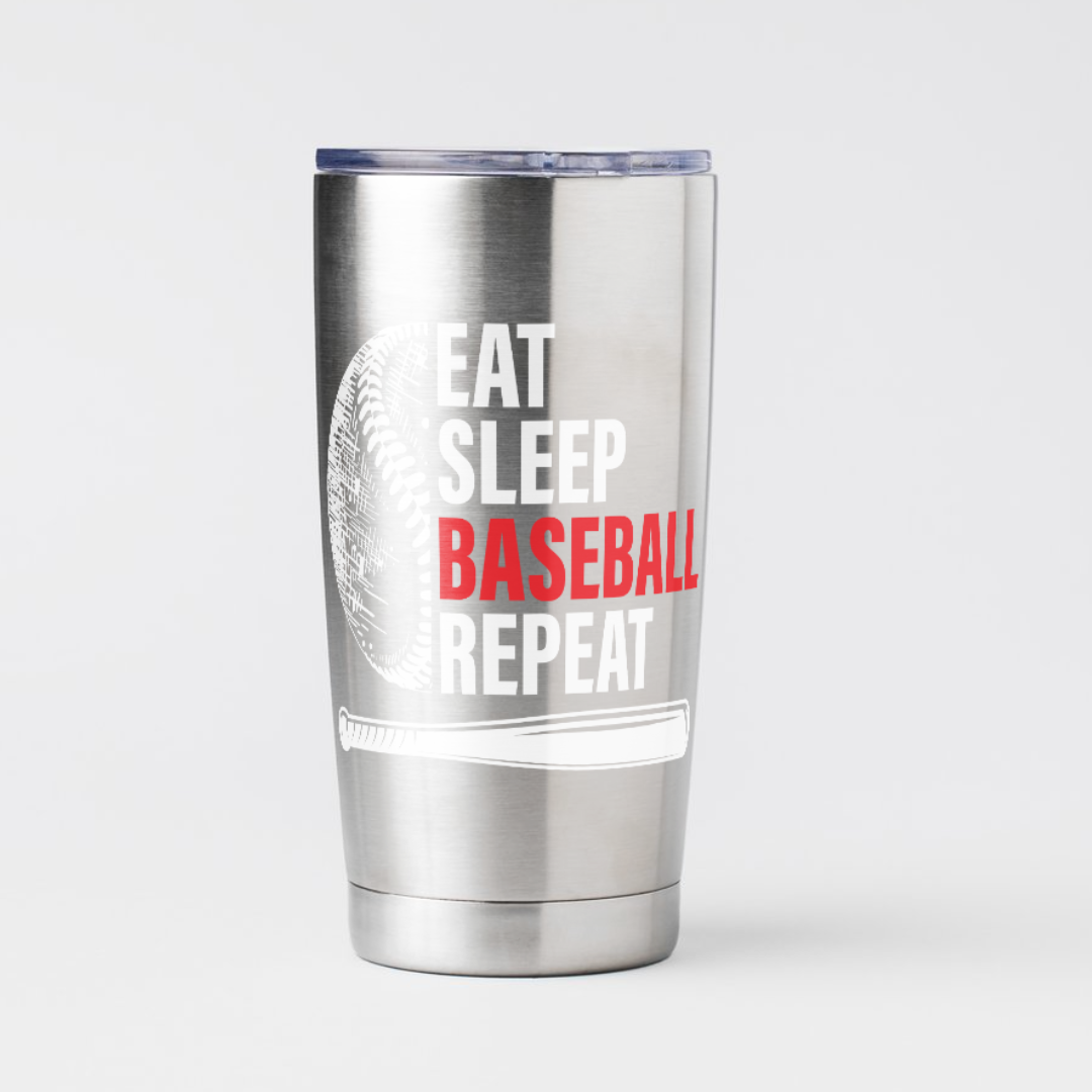 Eat Sleep Baseball Repeat Decal