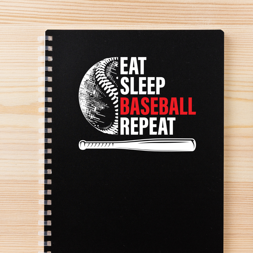 Eat Sleep Baseball Repeat Decal