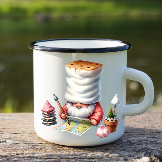 Marshmallow Hunt Smore Gnome Decal