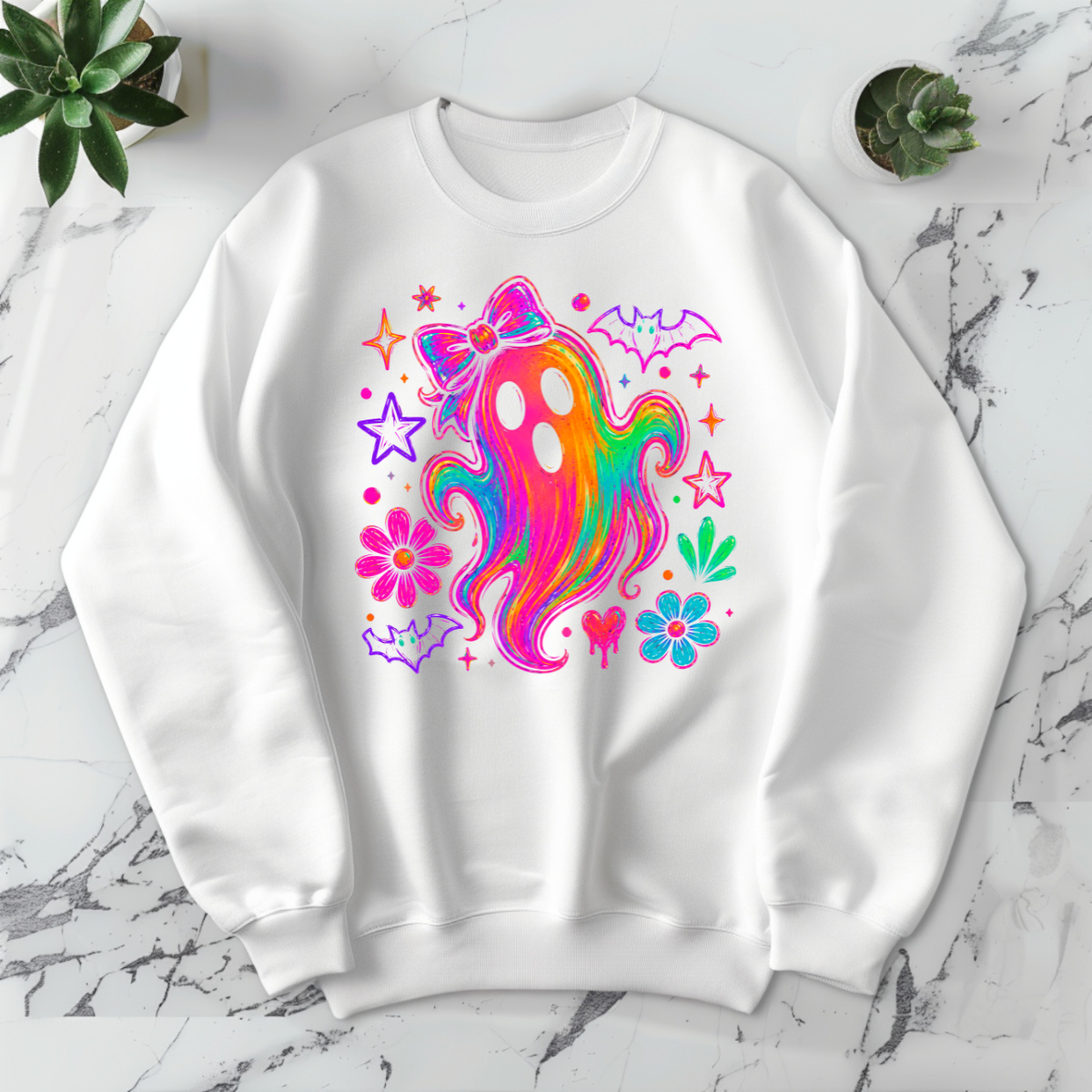 Neon Ghost- DTF Transfer Print