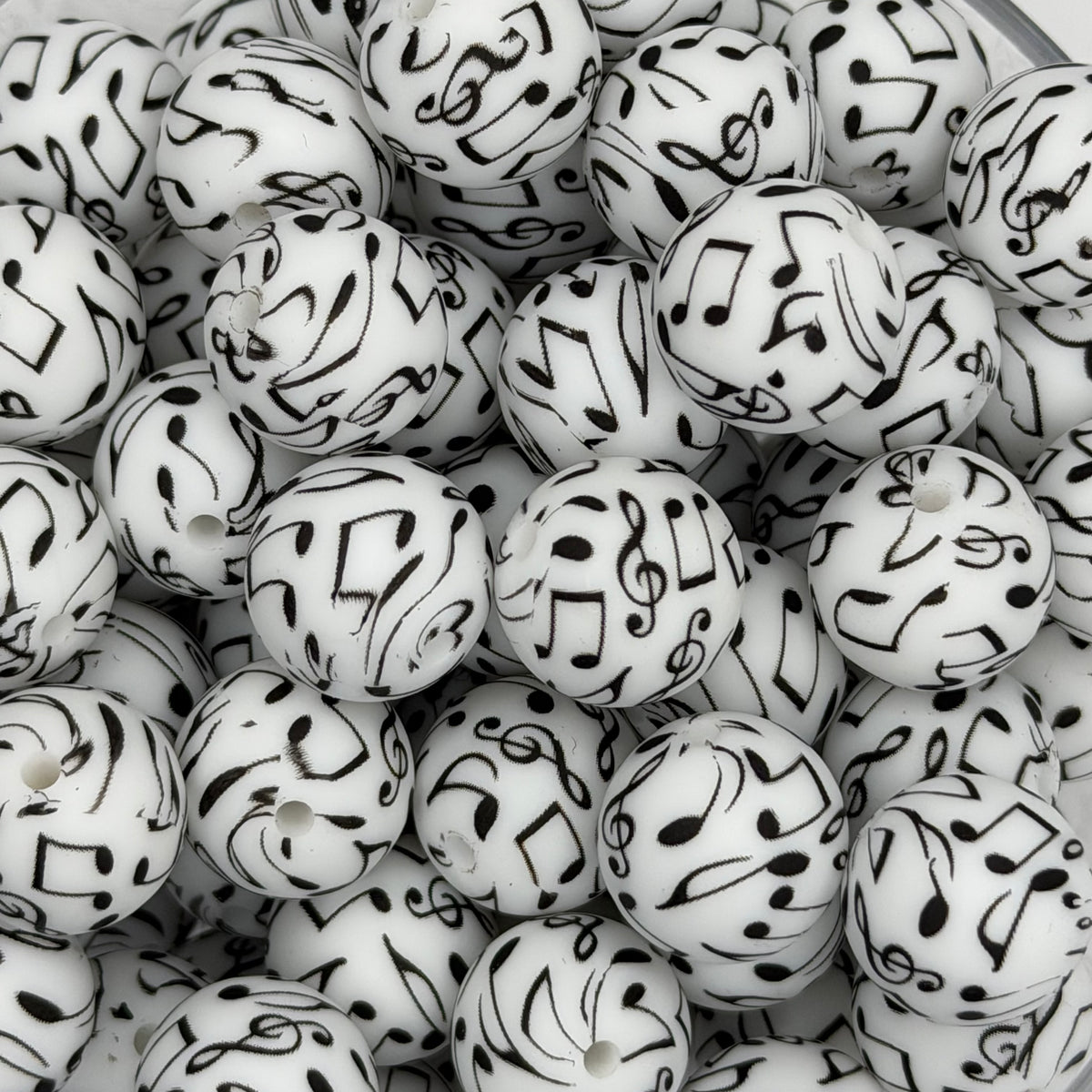 Creative Note 15mm Silicone Bead