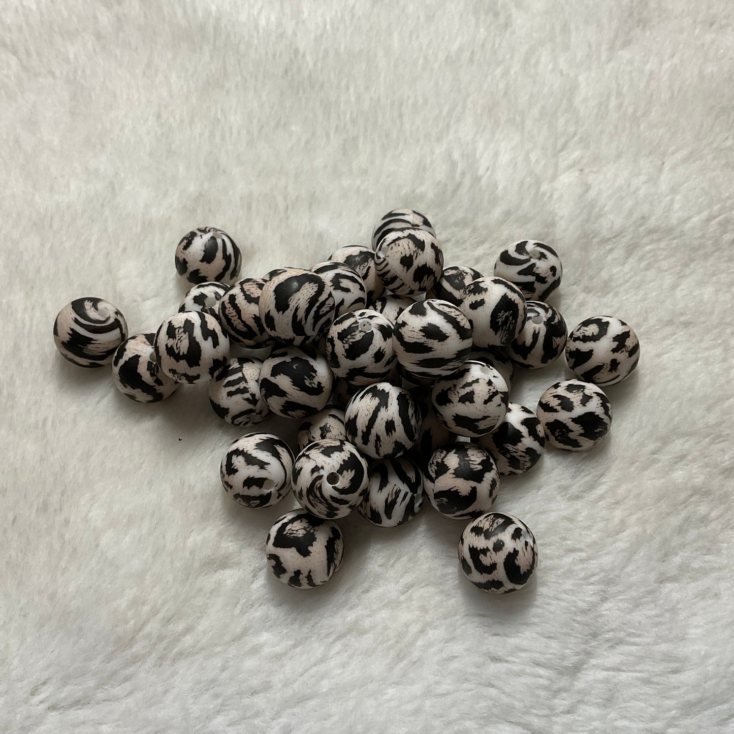 Wild Cat 15mm Silicone Bead