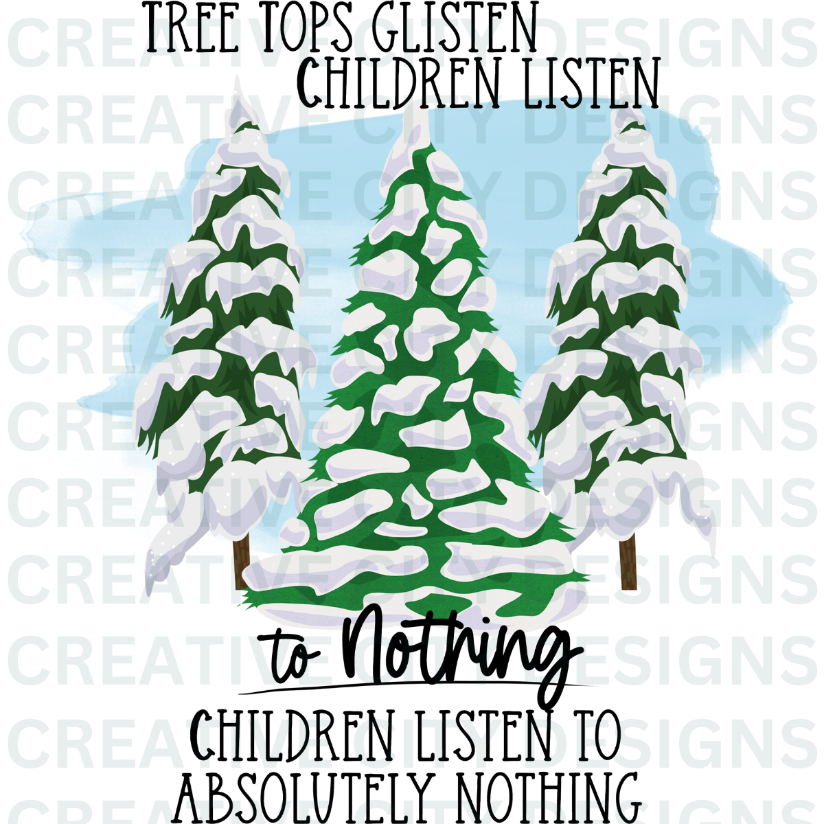 Children Listen to Nothing Decal