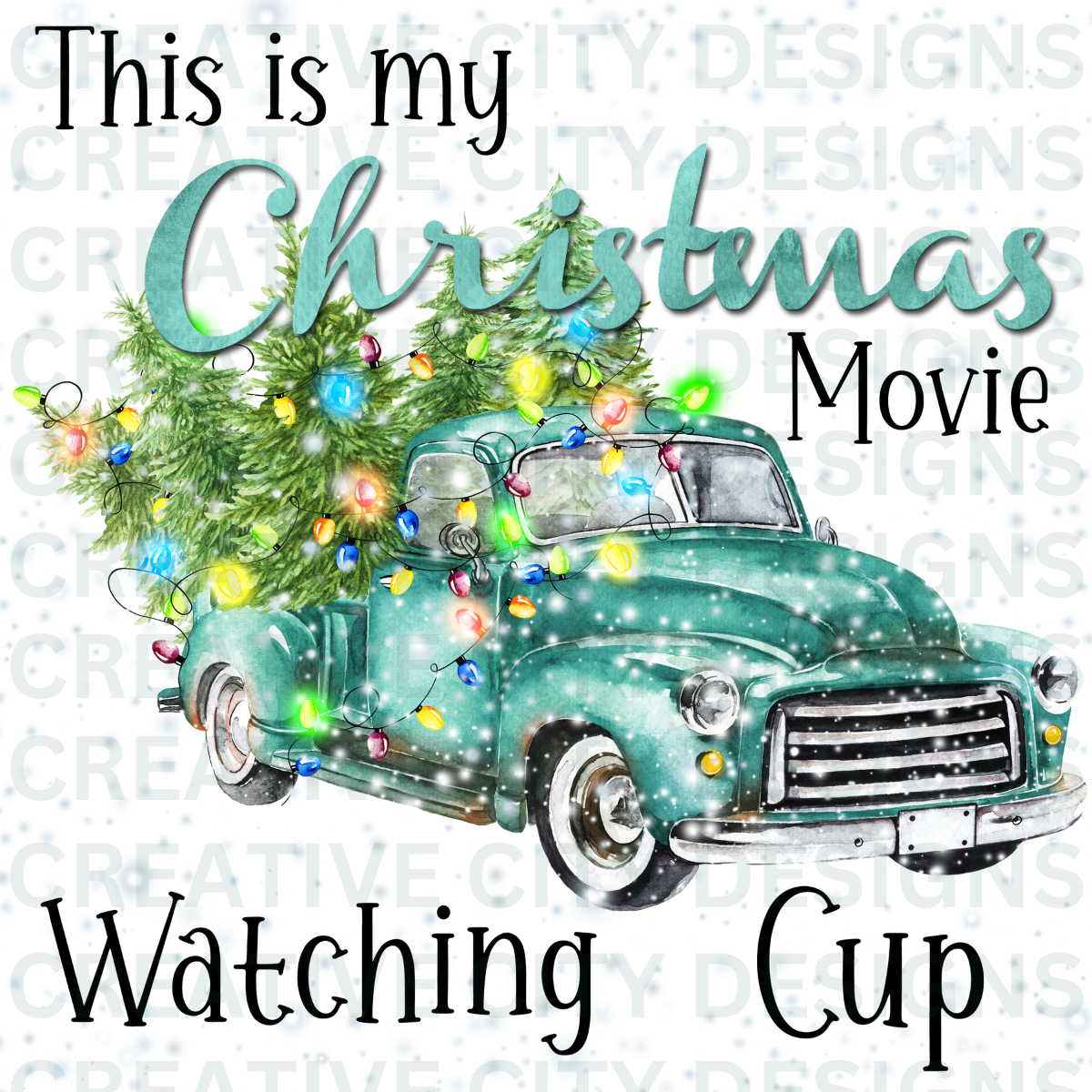 Christmas Movie Cup Decal