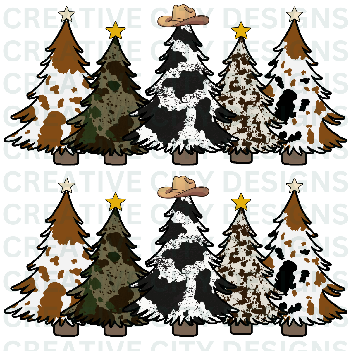 Country Christmas Decal