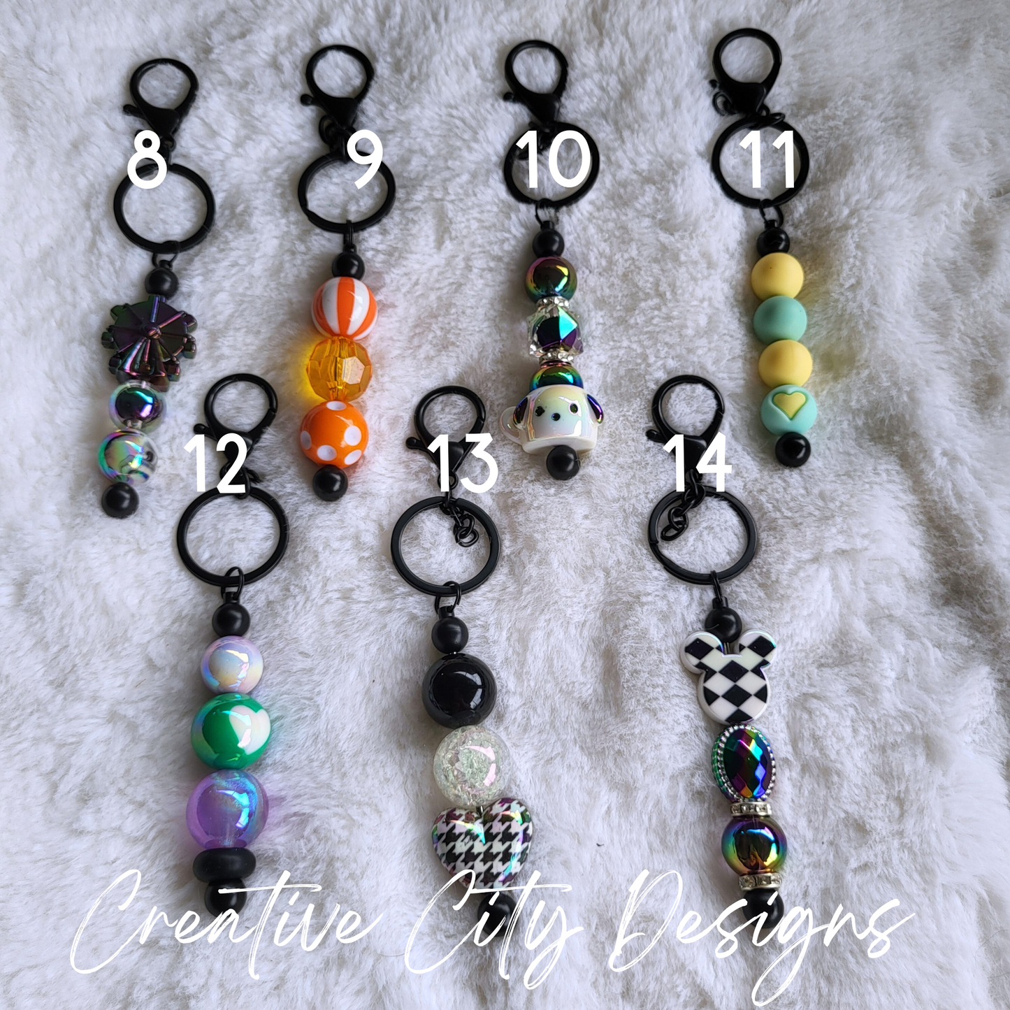 Bead Bar Straight Key Chains