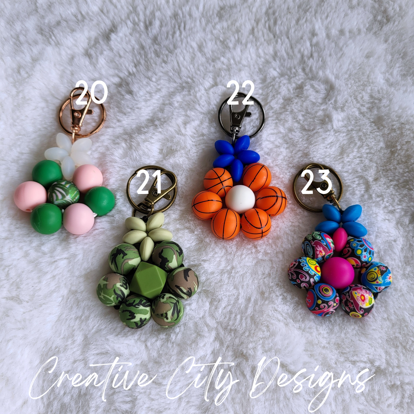 Flower Keychains