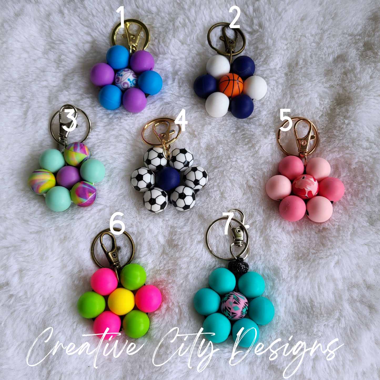 Flower Keychains