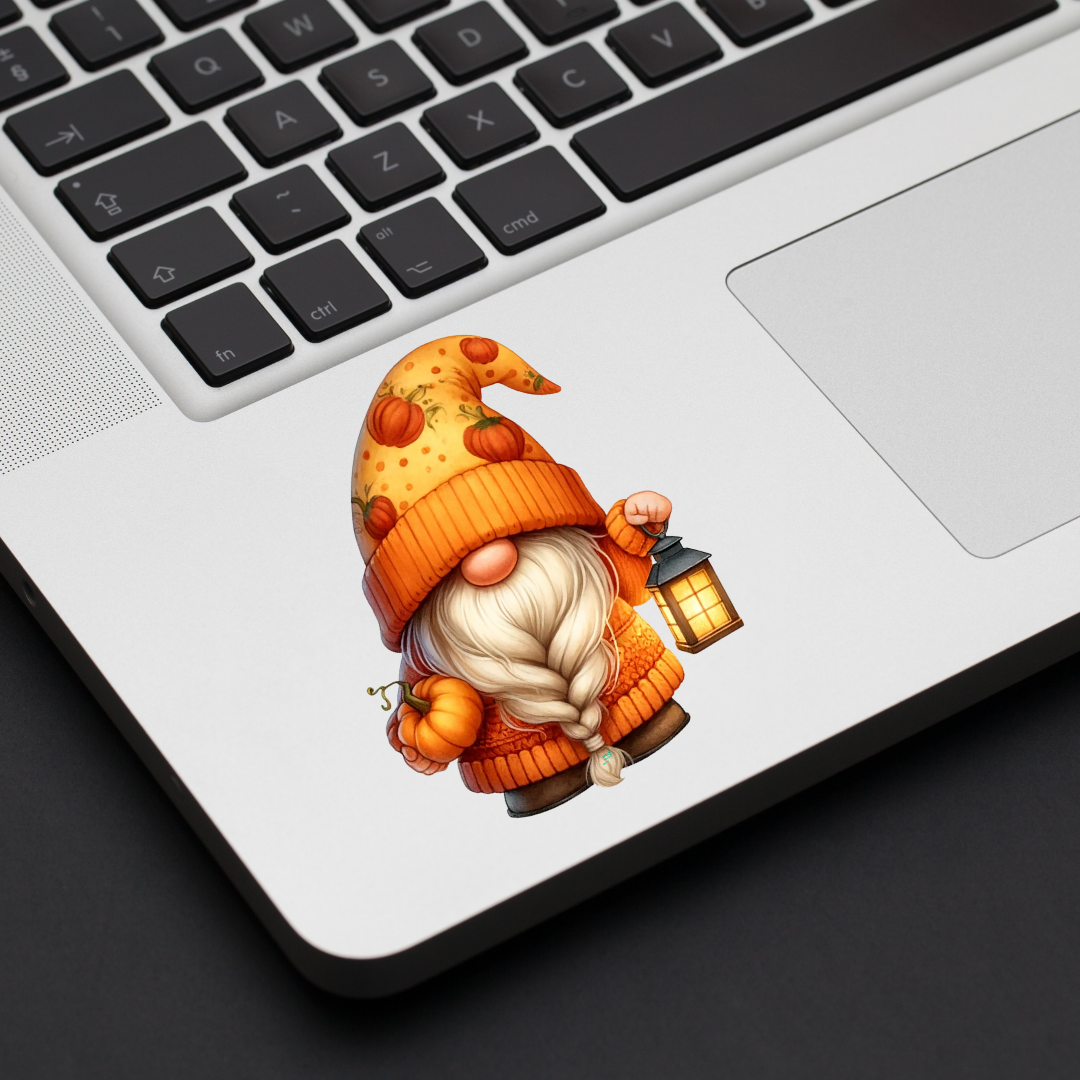 Pumpkin Gnome Decal