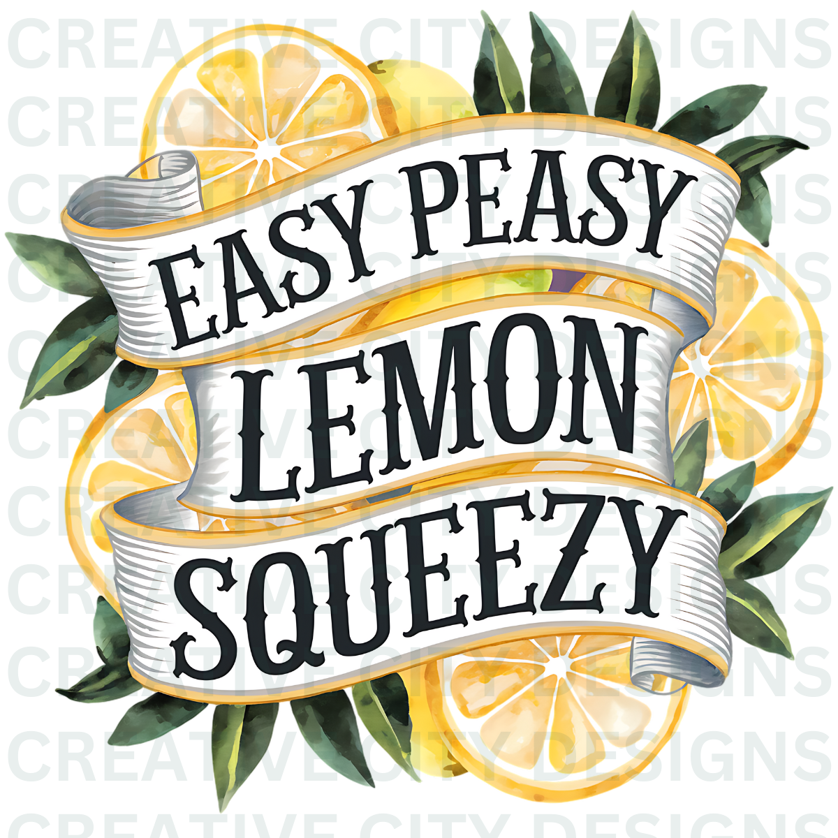 Easy Peasy Lemon Squeezy Decal