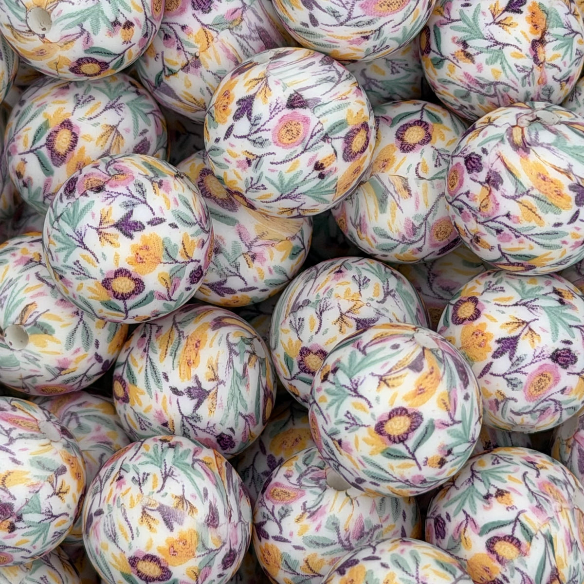 She's a Wildflower 15mm Silicone Bead