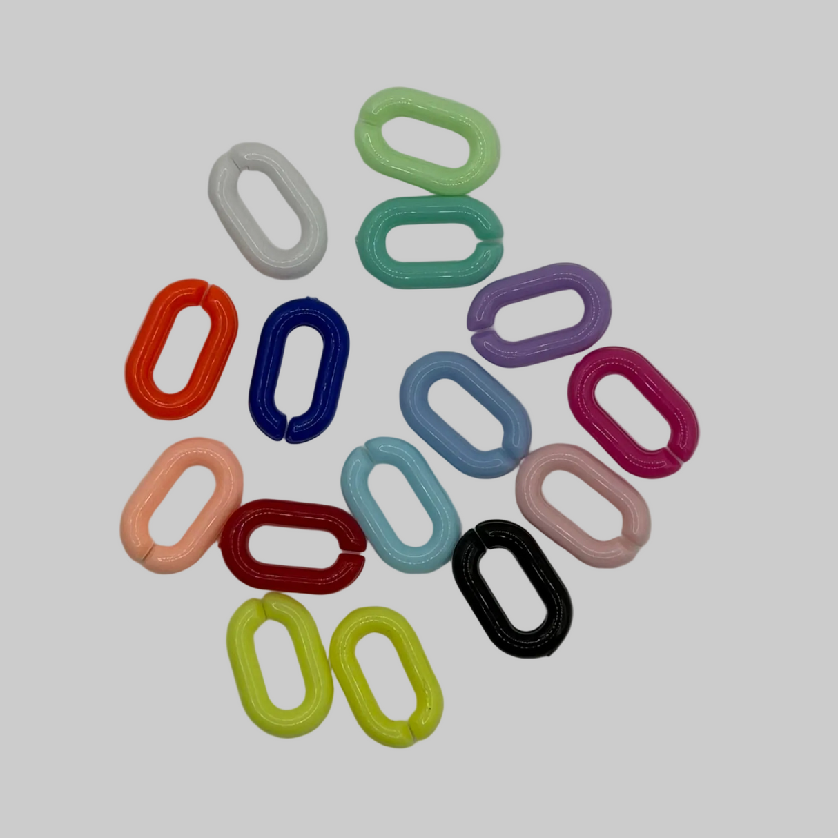 Large Acrylic Linking Rings (10 pcs)