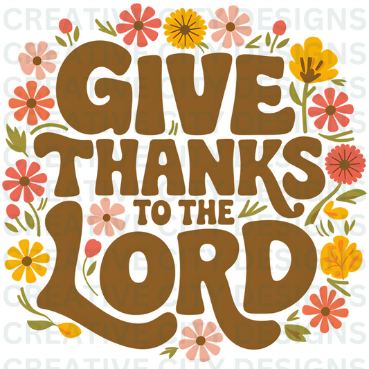 Give Thanks to the Lord Decal