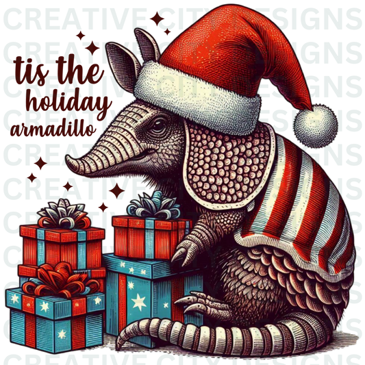 Holiday Armadillo Decal