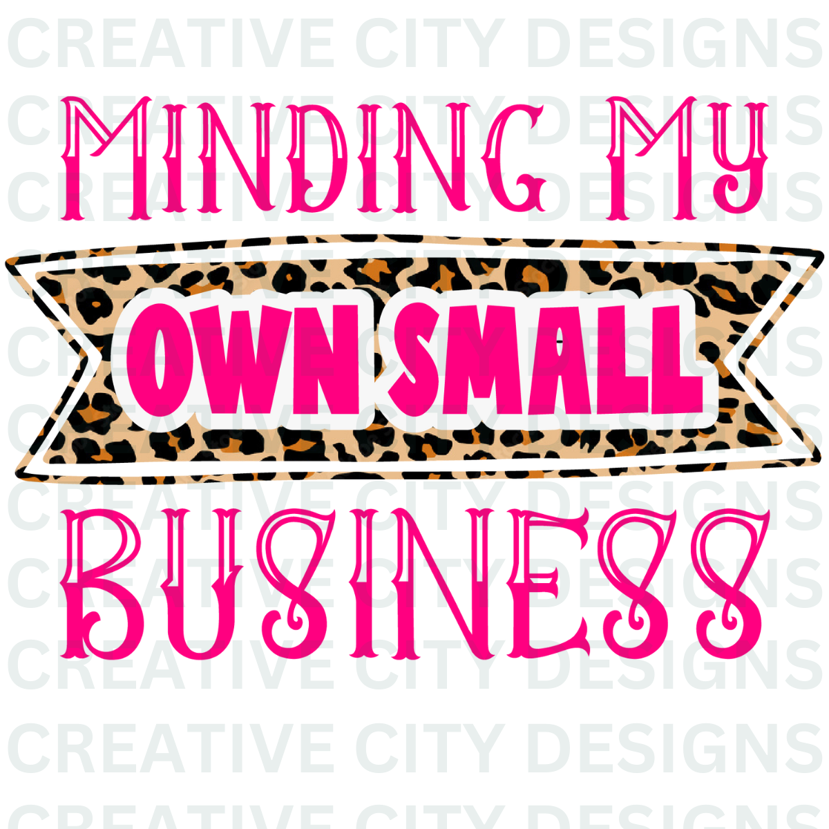 Minding My Own  Small Business Decal