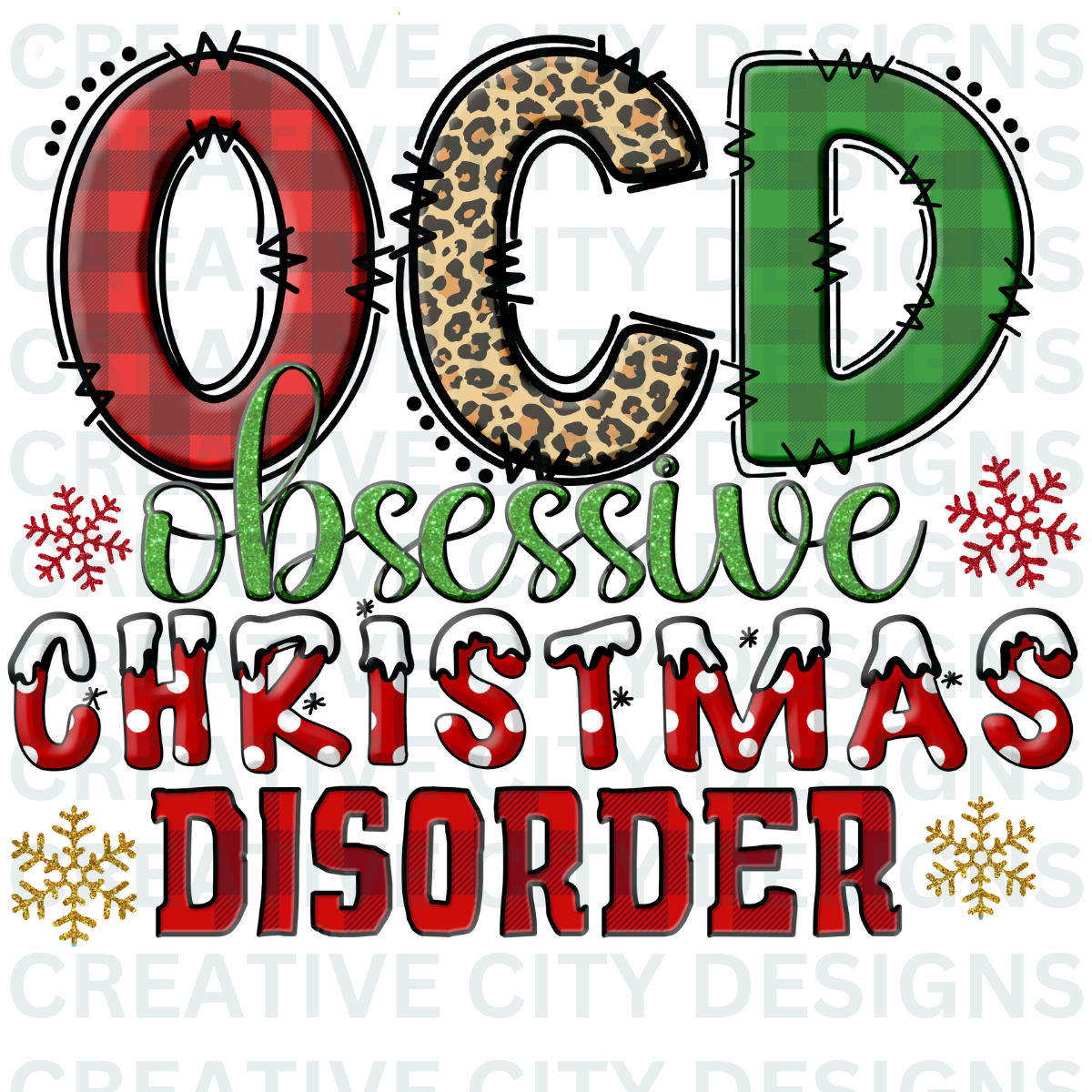 OCD Holiday Decal