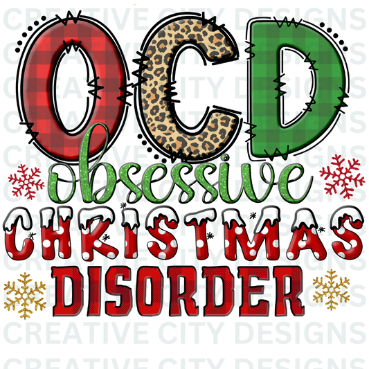 OCD Holiday Decal