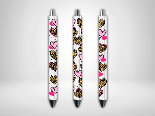 Cheeta Hearts Pen Wraps