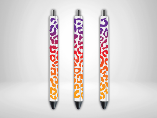 Colorful Animal Print Pen Wrap