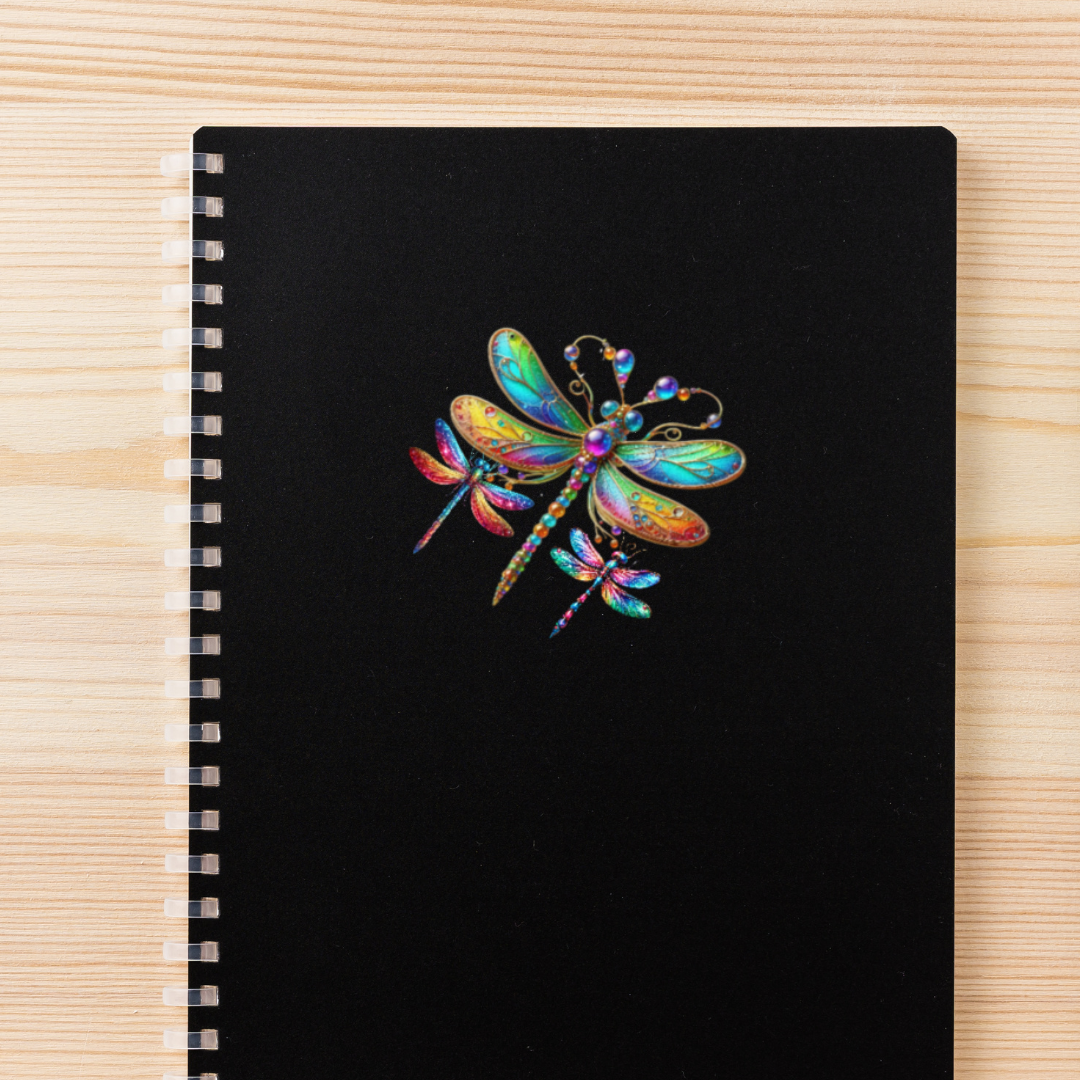 Stained Glass Dragonfly Decal