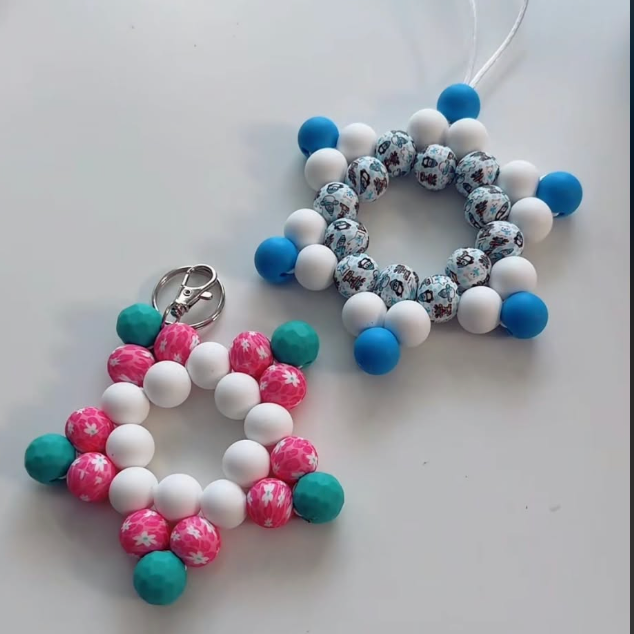 Custom Star Silicone beaded item