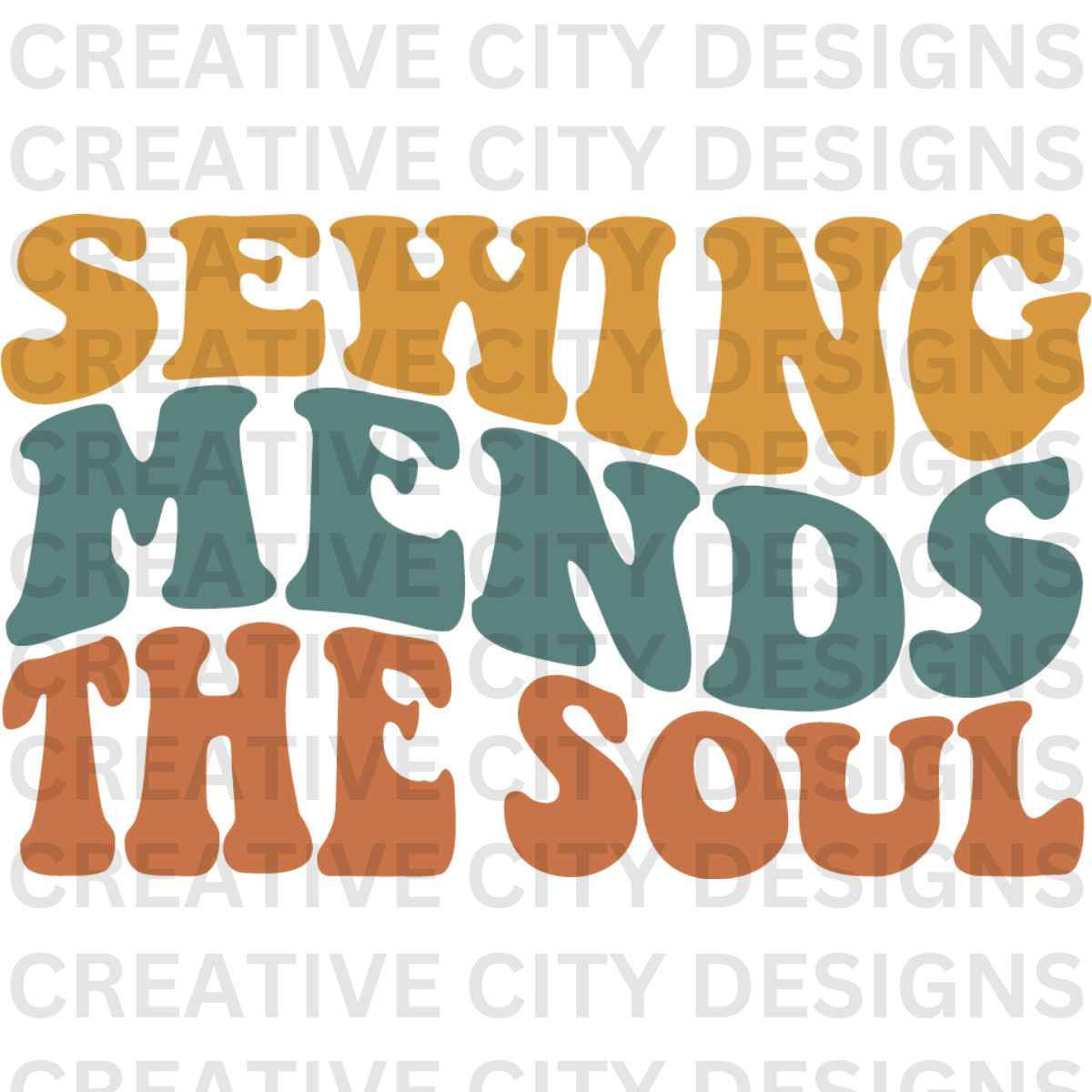 Sewing Mends the Soul Decal