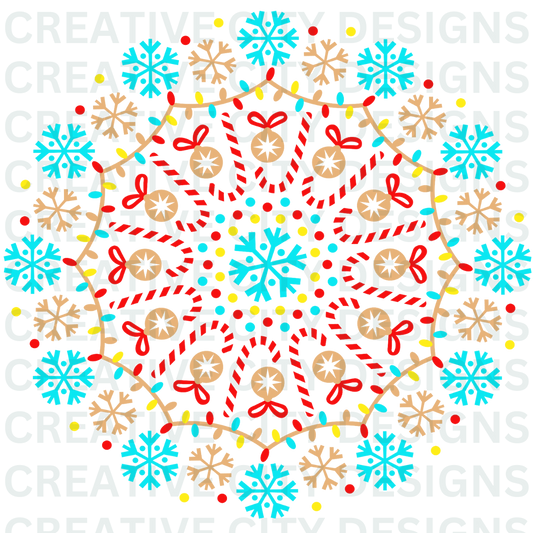 Snowflake Mandala Decal