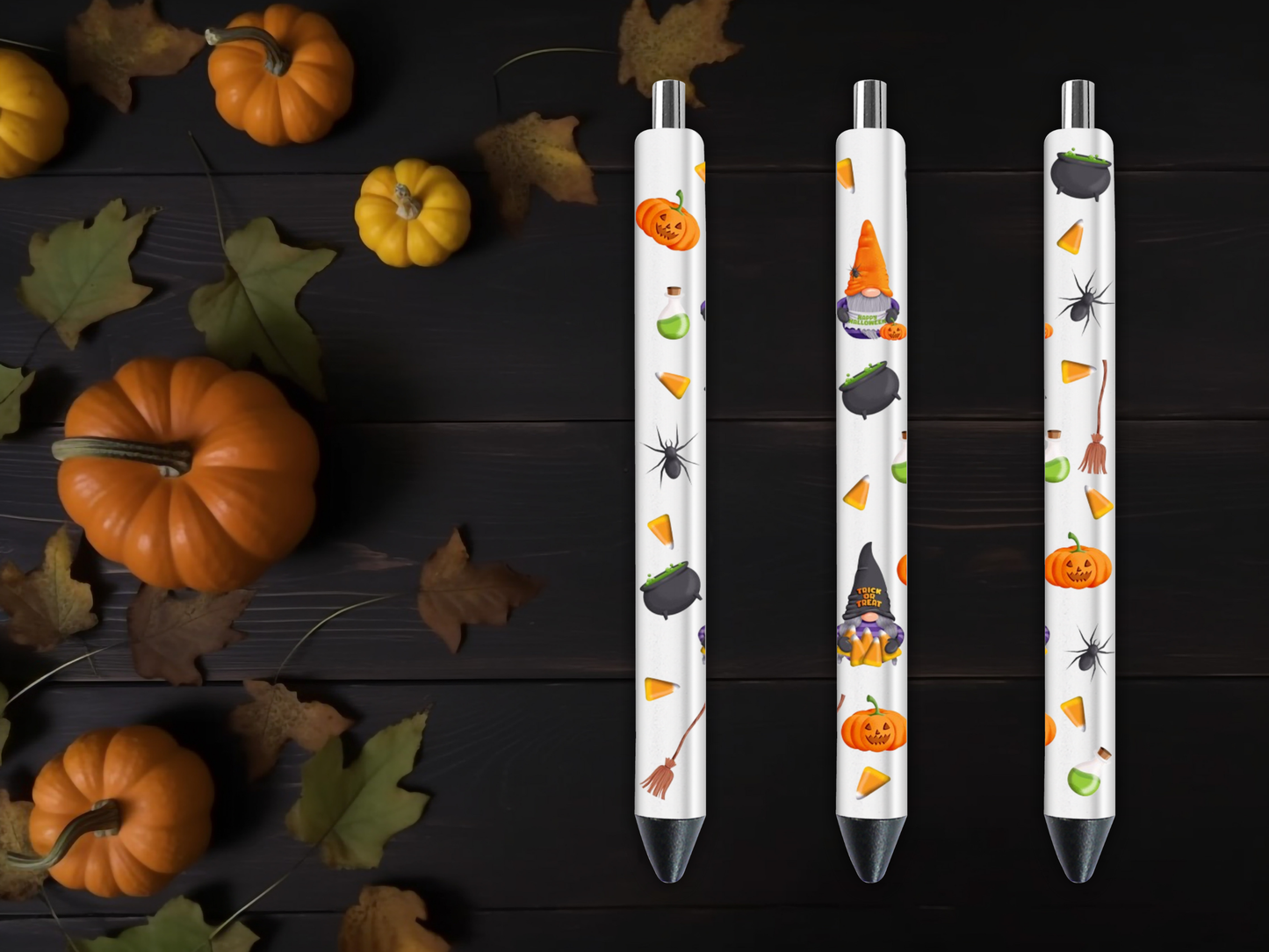 Gnome Witch Cauldron Halloween Pen Wrap