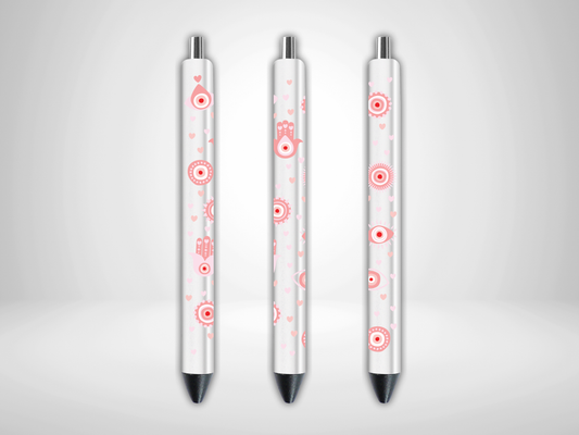 Pink Evil Eye Pen Wrap