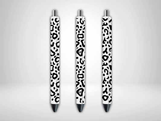 Black Animal Print Pen Wrap