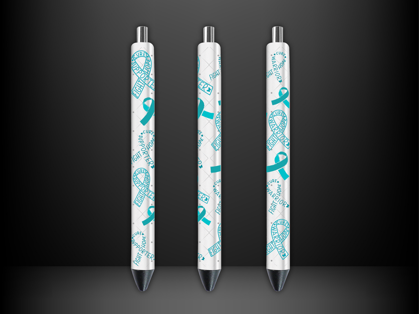 Teal Ribbon Pen Wrap