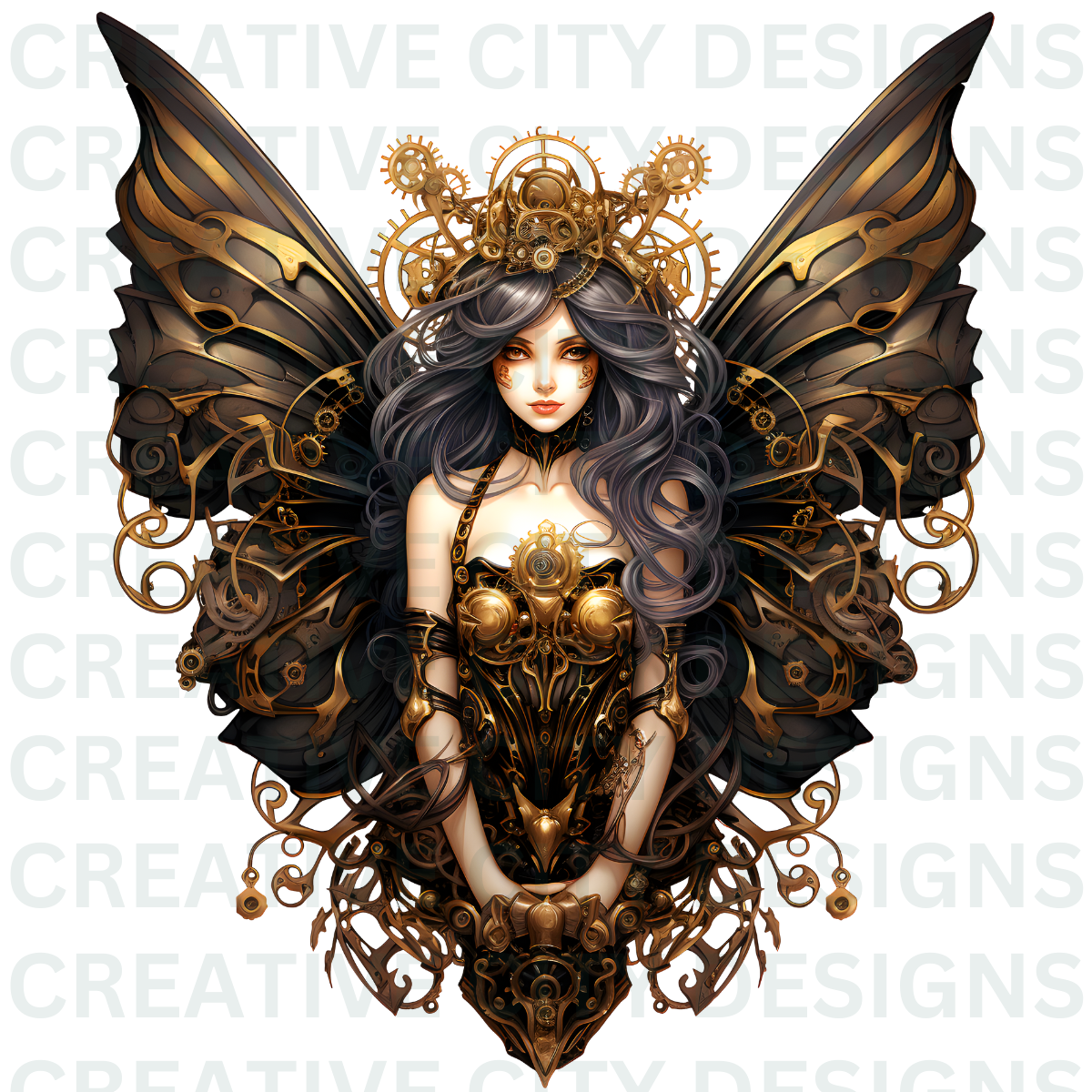 Steampunk Fairy Decal