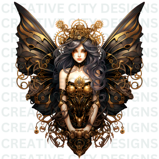 Steampunk Fairy Decal