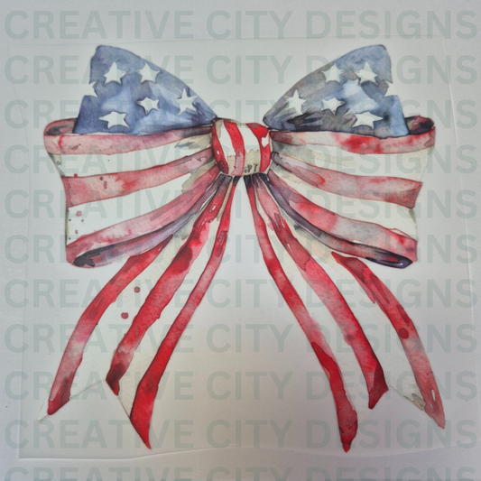 Flag Bow - DTF Transfer Print