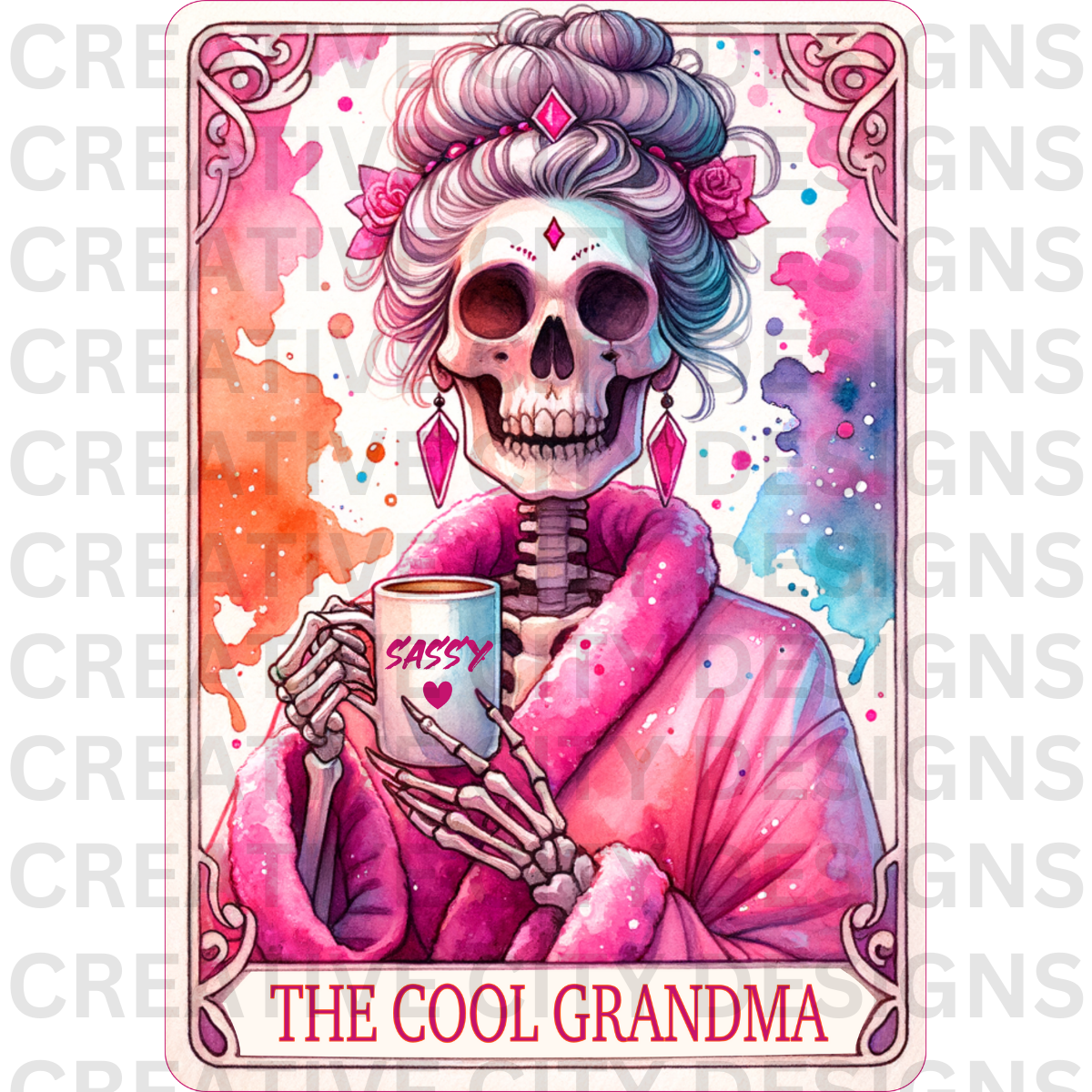 The Cool Grandma Tarot Card