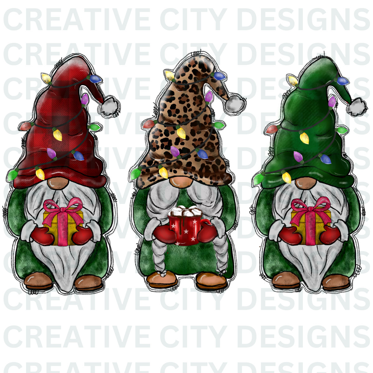 Three Wise Gnomes Decal