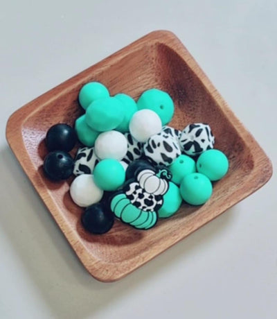 Teal Stacked Pumpkin Focal Bundle