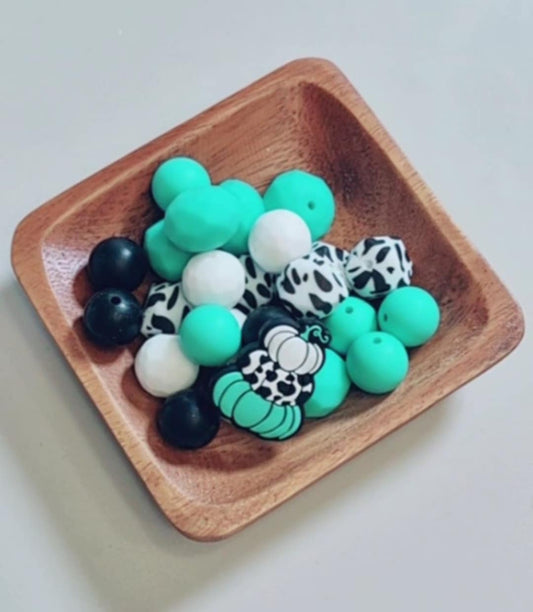 Teal Stacked Pumpkin Focal Bundle