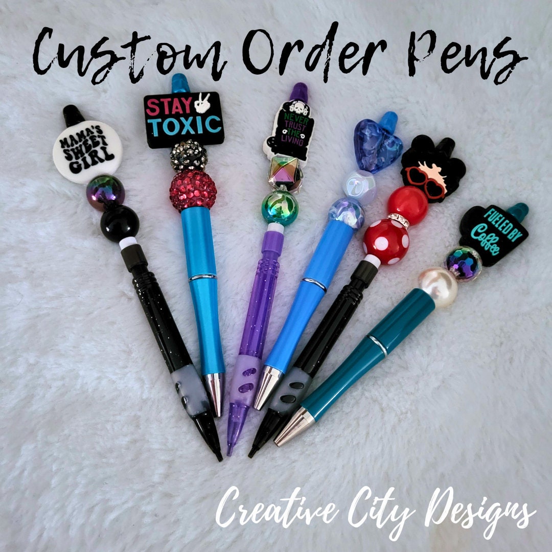 Custom Beaded Pen and Lead Pencil Set - Live Creation Event!