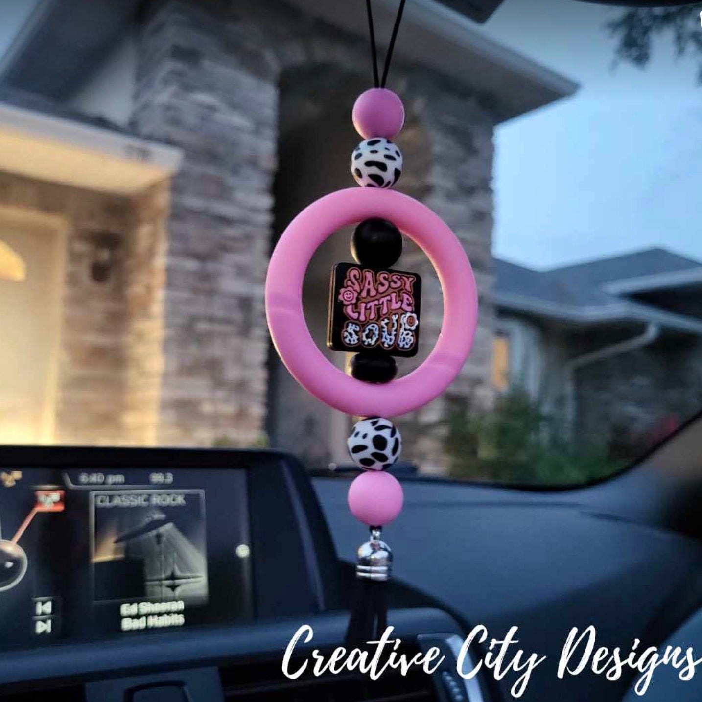 Custom Rearview Mirror Charms with Silicone beads - Live Creation Event!