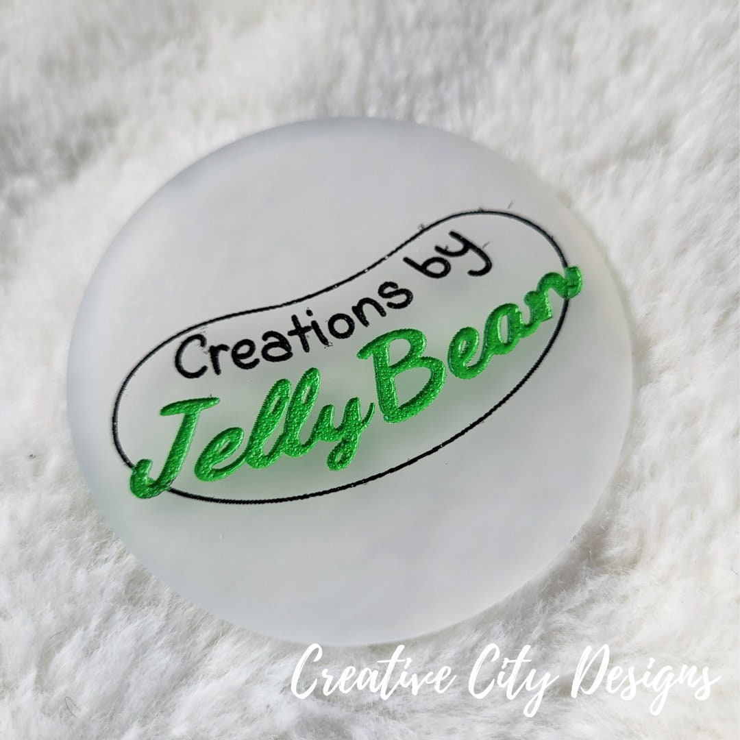 Custom Engraved Business Name Disc | Personalized Logo Watermark | Nail Artist Display Prop | Acrylic Round Sign