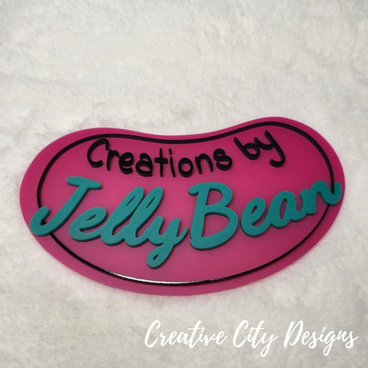 Custom Logo Acrylic Market Sign | Business Name Display | Market Booth Signage | Personalized Market Stand Sign