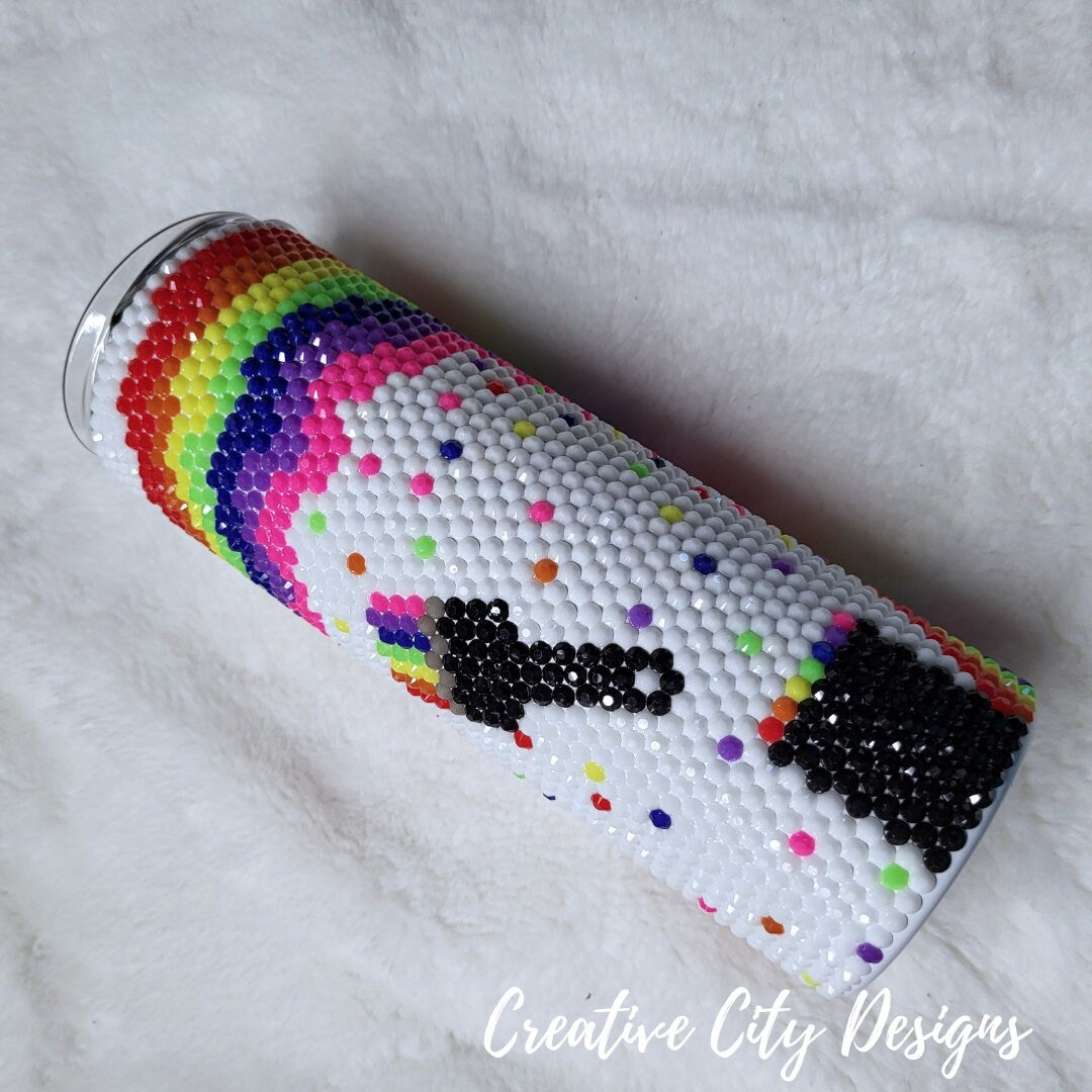 Painted Rainbow 20oz Stainless Steel Tumbler