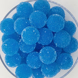 Blue Raspberry Splash Gumdrop 20mm Sugar ACRYLIC Beads