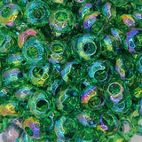Enchanted Forest Green Opal - 12mm Acrylic Faceted Abacus